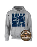 SAINT AMBROSE SCHOOL GROOVY SPORT GREY HOODIE