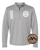 SPP CREW-QUARTER ZIP 2024-ADIDAS  3 STRIPE GREY