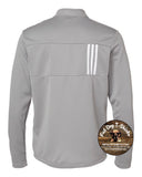 SPP CREW-QUARTER ZIP 2024-ADIDAS  3 STRIPE GREY