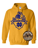 NDA GOLD HOODIE WITH ROYAL LOGO