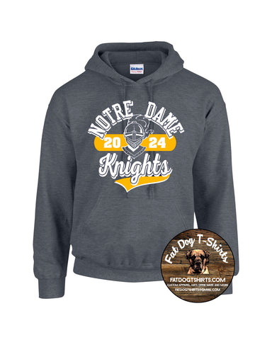 NDA CHARCOAL HEATHER HOODIE 2024