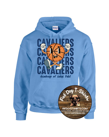 ACADEMY OF SAINT PAUL HOODIE-ASP-CAVALIER BASKETBALL LIGHT BLUE