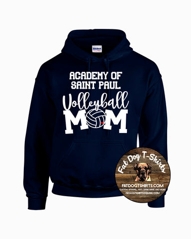 ACADEMY OF SAINT PAUL HOODIE-VOLLYBALL MOM