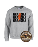 BASKETBALL GRANDMA  CREW SWEATSHIRT-NEW 2024