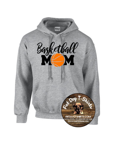 BASKETBALL MOM-SWEATSHIRTS HOODIE OR CREW NECK-NEW