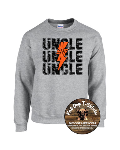 BASKETBALL UNCLE  CREW SWEATSHIRT-NEW 2024