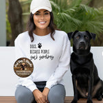 DOGS , BECAUSE PEOPLE SUCK -CREW SWEATSHIRT /HOODIE/T-SHIRT