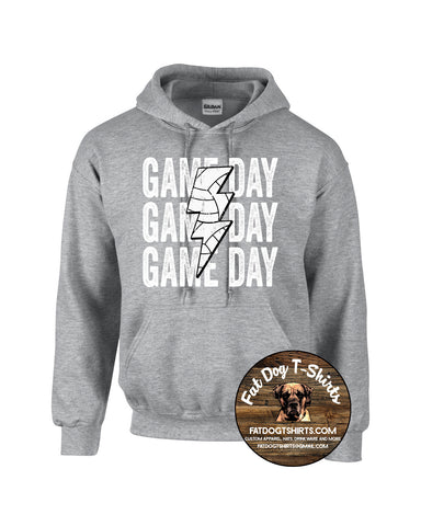 GAME DAY VOLLEYBALL HOODIE -YOUTH AND ADULT UNISEX-SPORT GREY