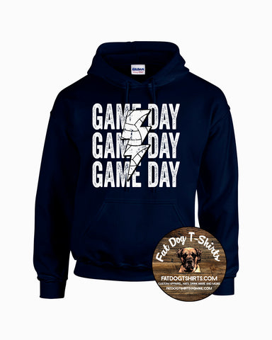 GAME DAY VOLLEYBALL HOODIE -YOUTH AND ADULT UNISEX-NAVY