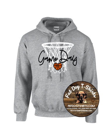 BASKETBALL GAME DAY-SWEATSHIRTS HOODIE OR CREW NECK-NEW