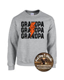 BASKETBALL GRANDPA  CREW SWEATSHIRT-NEW 2024