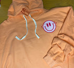 SMILE HOODIE-CANTALOUPE ORANGE-new!