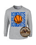 SAINT AMBROSE SCHOOL-  KNIGHTS BASKETBALL LONG SLEEVE  T-SHIRT