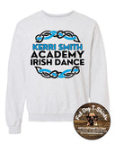 KERRI SMITH IRISH DANCE SCHOOL-ASH GREY CREW SWEATSHIRT