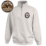 LACORDAIRE QUARTER ZIP-VINTAGE HEATHER