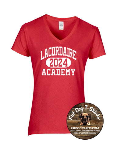 LACORDAIRE LADIES 2024 V-NECK RED
