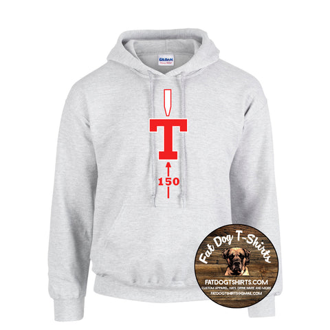 MIT-T150 SPIRIT WEAR HOODIE -RED LOGO