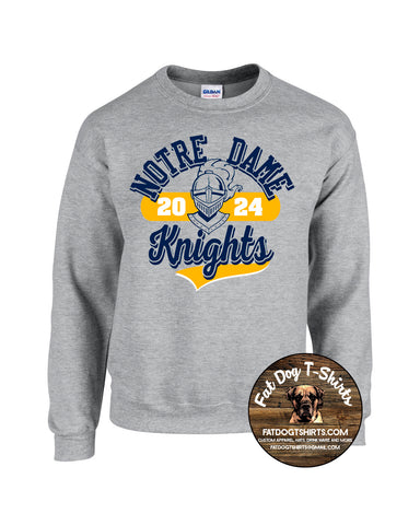 NDA 2024 KNIGHTS CREW SWEATSHIRT-YOUTH/ADULT