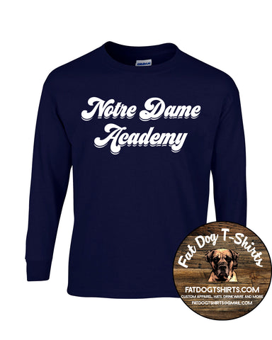 NDA LONG SLEEVE T-SHIRT-NAVY