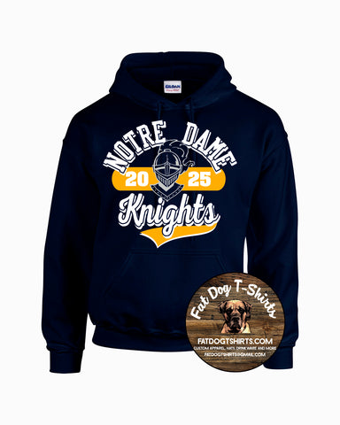 NDA KNIGHTS HOODIE-NAVY 2025