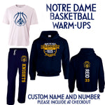NOTRE DAME BASKETBALL WARM UPS 2024-2025-YOUTH