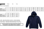 MONTCLAIR HIGH SCHOOL ROWING-PENNANT EMBROIDERY HOODIE-NAVY CHEST TEXT LOGO