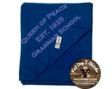 QUEEN OF PEACE BLANKET -NAVY