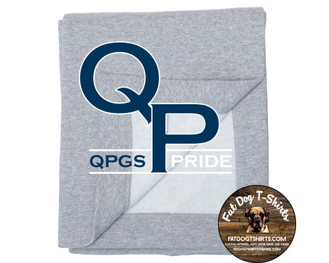 QUEEN OF PEACE BLANKET -GREY