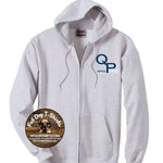 QUEEN OF PEACE FULL ZIP HOODIE-GREY YOUTH/ADULT