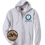 QUEEN OF PEACE FULL ZIP HOODIE-GREY YOUTH/ADULT