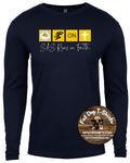 SAINT AMBROSE SCHOOL- LONG SLEEVE  RUNS ON FAITH LONG SLEEVE T-SHIRT