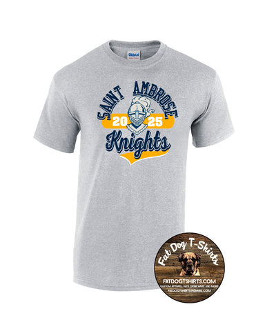 SAINT AMBROSE SCHOOL-GREY KNIGHT T-SHIRT