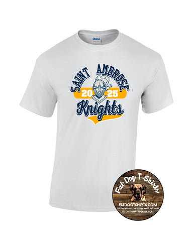 SAINT AMBROSE SCHOOL-WHITE KNIGHT T-SHIRT