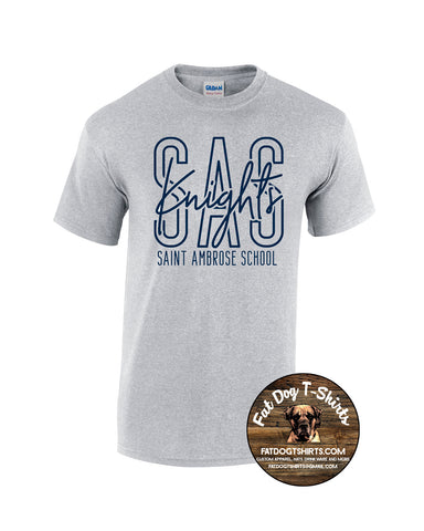SAINT AMBROSE SCHOOL- SPORT GREY T-SHIRT