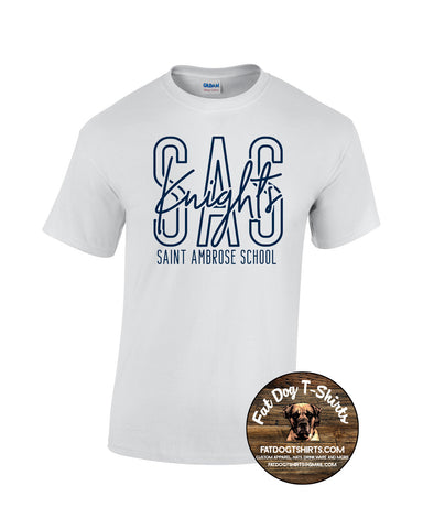 SAINT AMBROSE SCHOOL- WHITE T-SHIRT