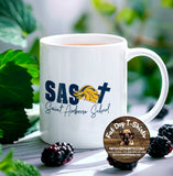 SAINT AMBROSE SCHOOL MUG-SCHOOL CROSS LOGO