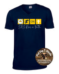 SAINT AMBROSE SCHOOL-UNISEX NAVY  V-NECK T-SHIRT