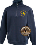 SAINT AMBROSE SCHOOL UNISEX YOUTH/ADULT QUARTER ZIP-  NAVY HEAVY