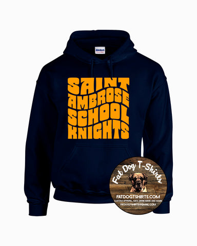 SAINT AMBROSE SCHOOL GROOVY NAVY HOODIE