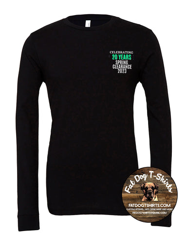 SPRING CLEARANCE -20 YEAR LONG SLEEVE T-SHIRT