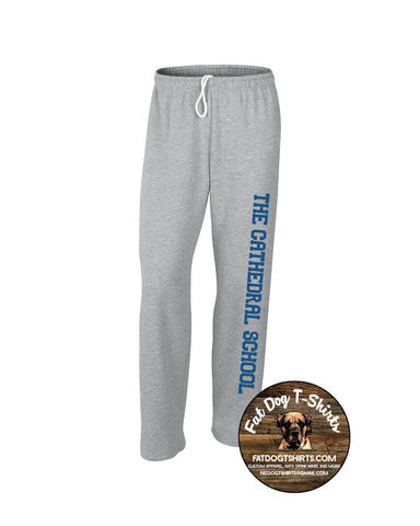 THE CATHEDRAL SCHOOL-GREY WARM-UP FLEECE PANTS