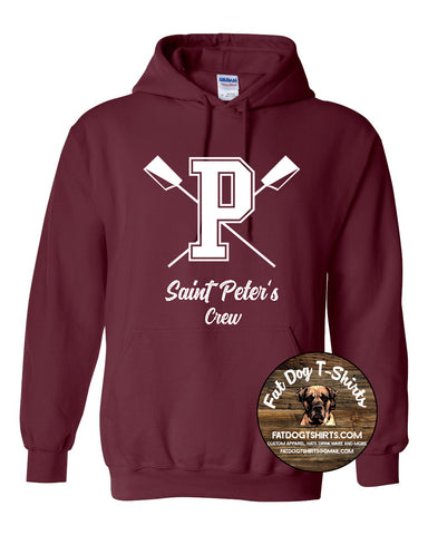 SPP CREW HOODIE-MAROON