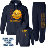 NOTRE DAME CHEER WARMUPS-2025-2026 ADULT SIZES