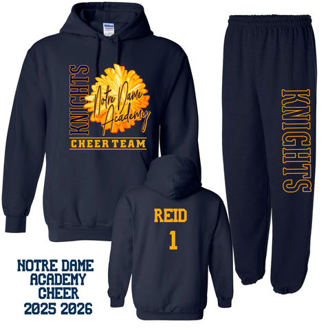 NOTRE DAME CHEER WARMUPS-2025-2026 ADULT SIZES