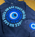 NO BAD VIBES-GREEK EYE-HOODIE
