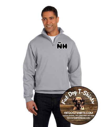 NHRHS-SPANISH CLUB FLEECE QUARTER ZIP-GREY