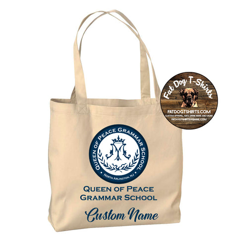 QUEEN OF PEACE-CANVAS TOTE OPTION 2