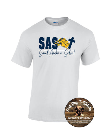 SAINT AMBROSE SCHOOL- WHITE T-SHIRT