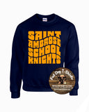 SAINT AMBROSE SCHOOL CREW SWEATSHIRT-NEW!