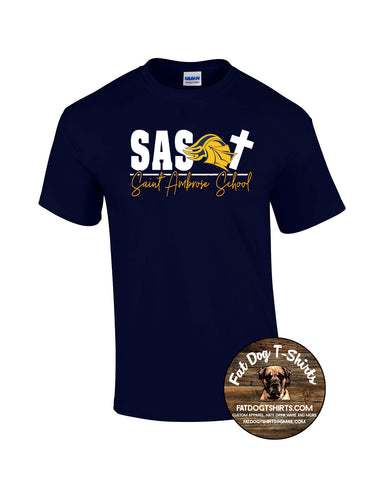 SAINT AMBROSE SCHOOL- NAVY T-SHIRT